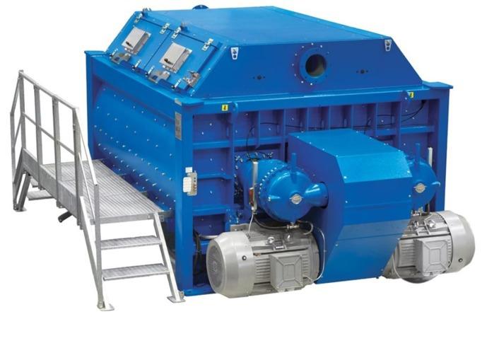 SICOMA-OMG Italian Twin Shaft Concrete Mixer - 1500/2250 - 2000/3000 - 3000/4500 - 3500/5300